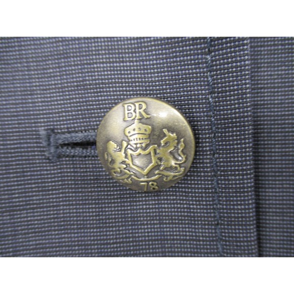 Banana Republic Blazer Womens 10 Wool Blend Military Jacket Button Office Navy - Picture 5 of 12